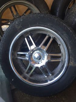 20” chrome wheels