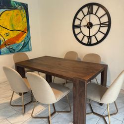 CB2 Wooden dining Table 