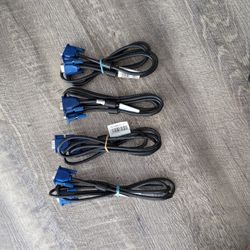 Set Of 4 VGA Cables