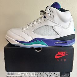 Mens Jordan Retro 5 Size 13 Grape 