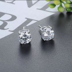 LAB TESTED DIAMOND CUBIC ZIRCONIA STUDS