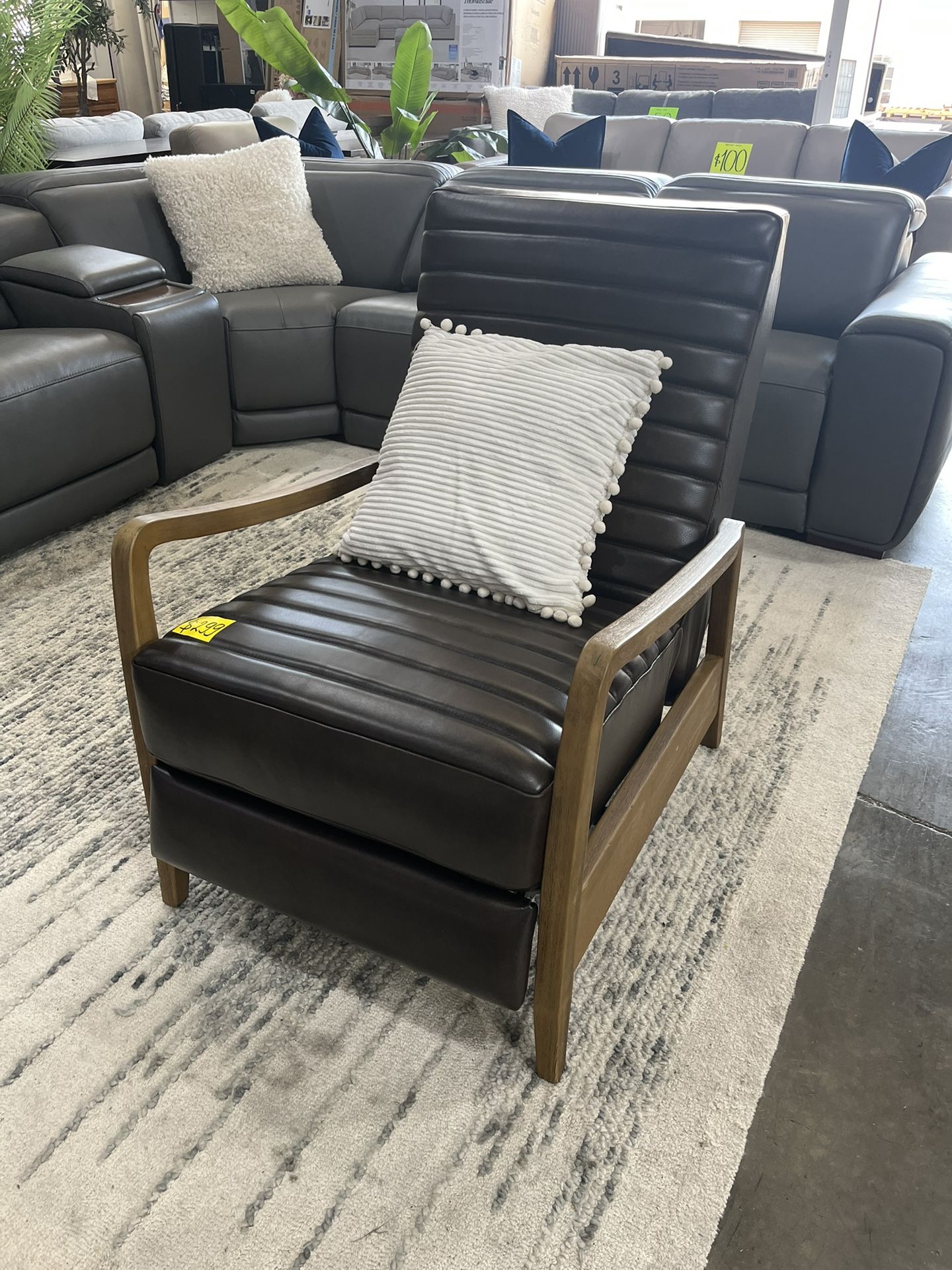 Henrik Leather Pushback Recliner