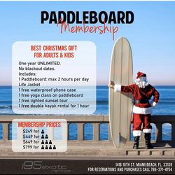 Paddle boards memberships for sale