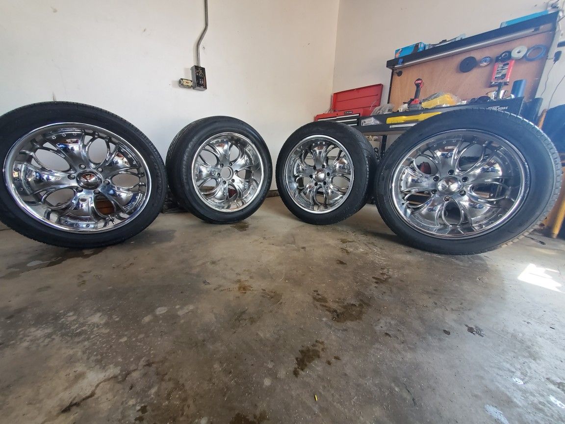 20in CRAGAR rims and tires for Sale in Bakersfield, CA OfferUp