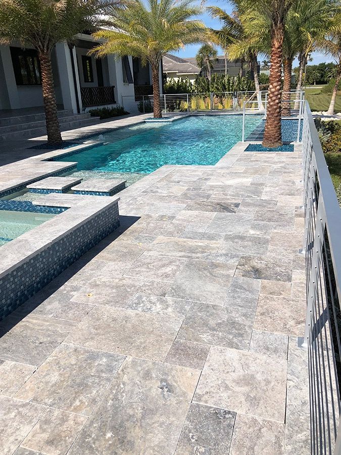 3 PIECE SILVER TRAVERTINE PAVERS AT THE BEST PRICES