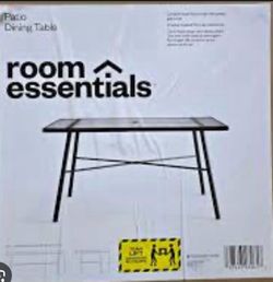 Patio Glass Outdoor Dining Table 