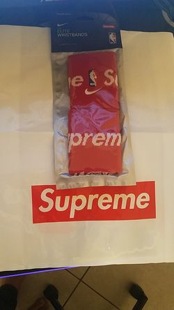 Supreme x NBA Wristband Red