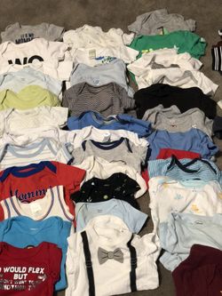 Baby clothes ,0-3 m shoes , sacks and hats, sizes month