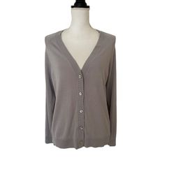 NWT j.jill Woman’s Organic Cotton Gray Jacket, Sz S