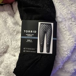 Torrid Women’s Plus Size Crop Length Lace Legging