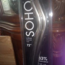 curved shower rod 72"