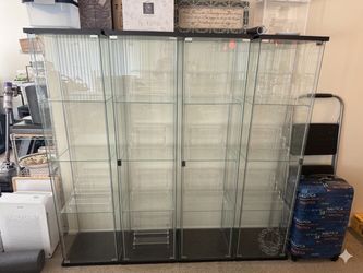 IKEA DETOLF Glass-Door Cabinets