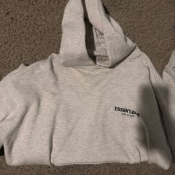 FEAR OF GOD Essentials light oatmeal hoodie