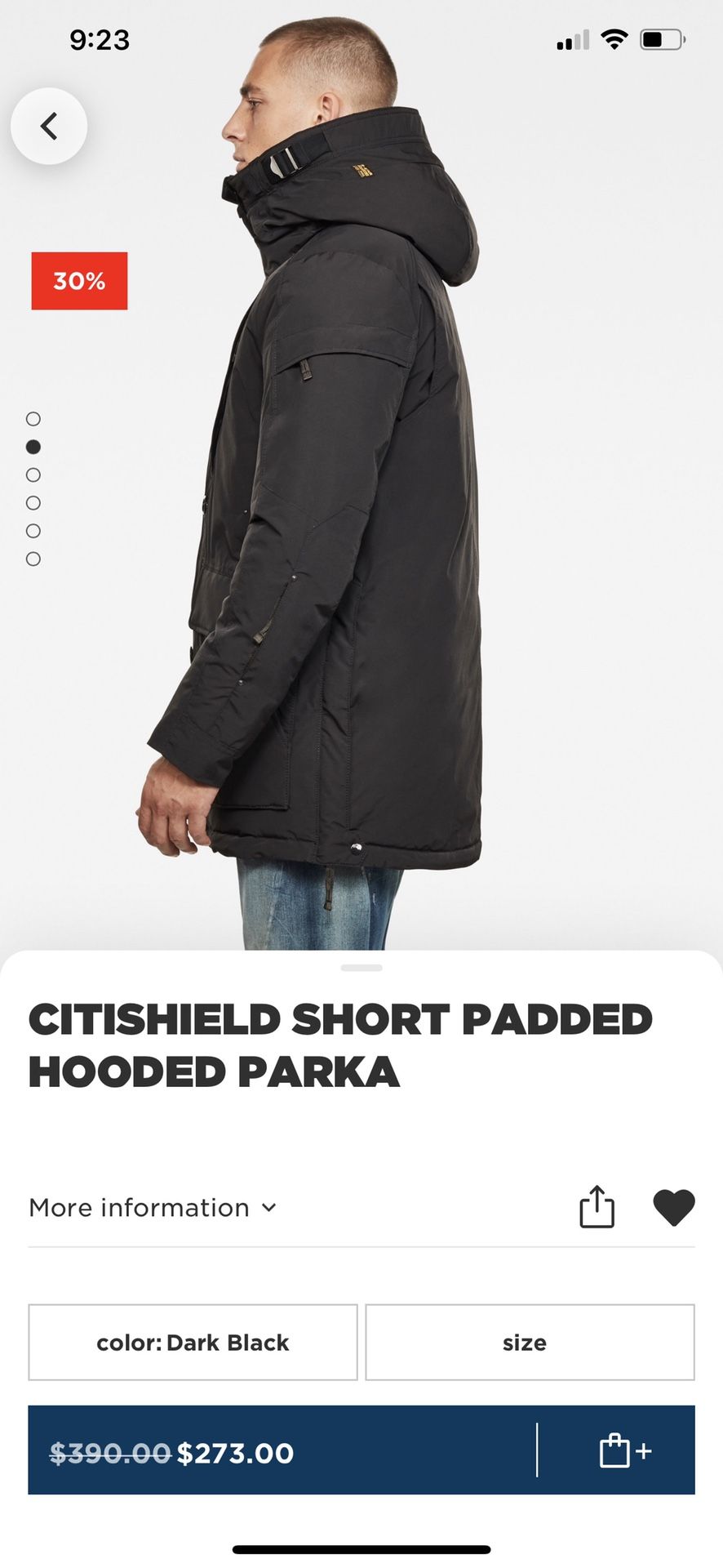 G Star Mens Parka Coat XXL 