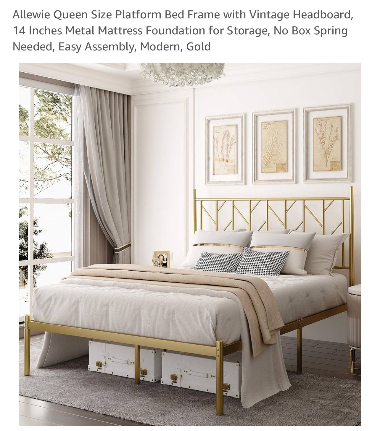 Gold Bed Frame