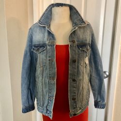 Distressed Denim Jacket 