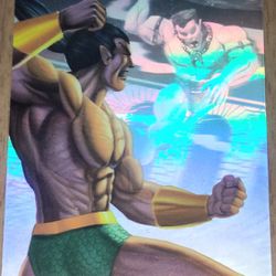 '95 HoloBlast Marvel Annual Limited Edition NAMOR vs Llyron #11 Card Vintage