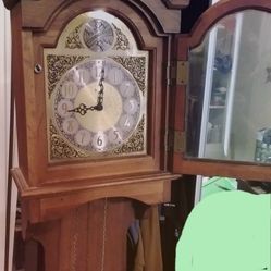 Emperor Grandfather Wall Clock, For Parts Or Rebuild