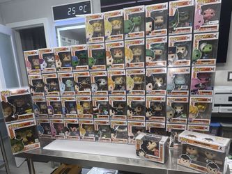 Dragon Ball Z Large Funko Pop Lot of 50 With Protectors | Convention & Exclusives