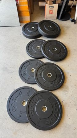 Rogue Bumper Plates Weightlifting Gym Training Deadlift Squat