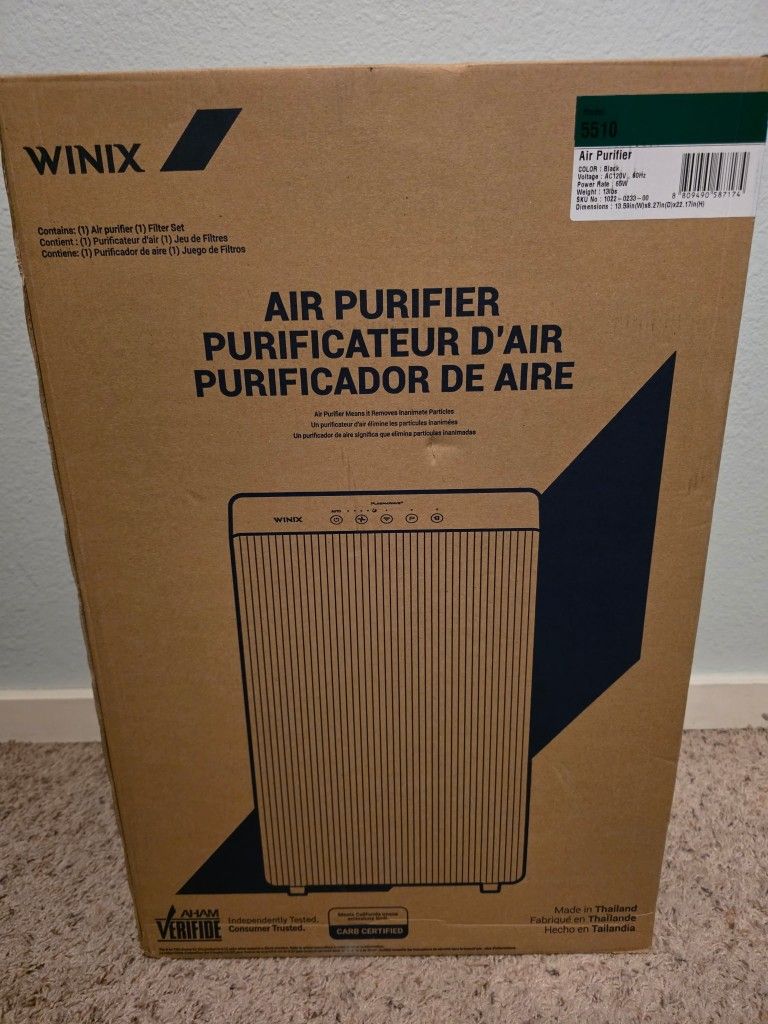 Brand New Winix Air Purifier - Model 5510 (Black)