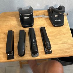 4 Staplers & 2-2 Hole Punchers 