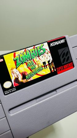 Zombies Ate My Neighbors For Super Nintendo Video Game