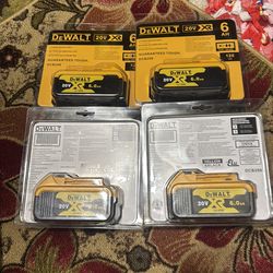 4 brand new Dewalt battery 6AH $220