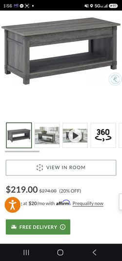 Gray Coffee Table