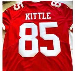 Niners George Kittle 85 Red Fully stitched Jersey