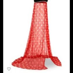 Disney Minnie Mouse Bed Canopy Curtain New In Open Box