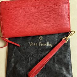 Vera Bradley Red Wallet/Bag