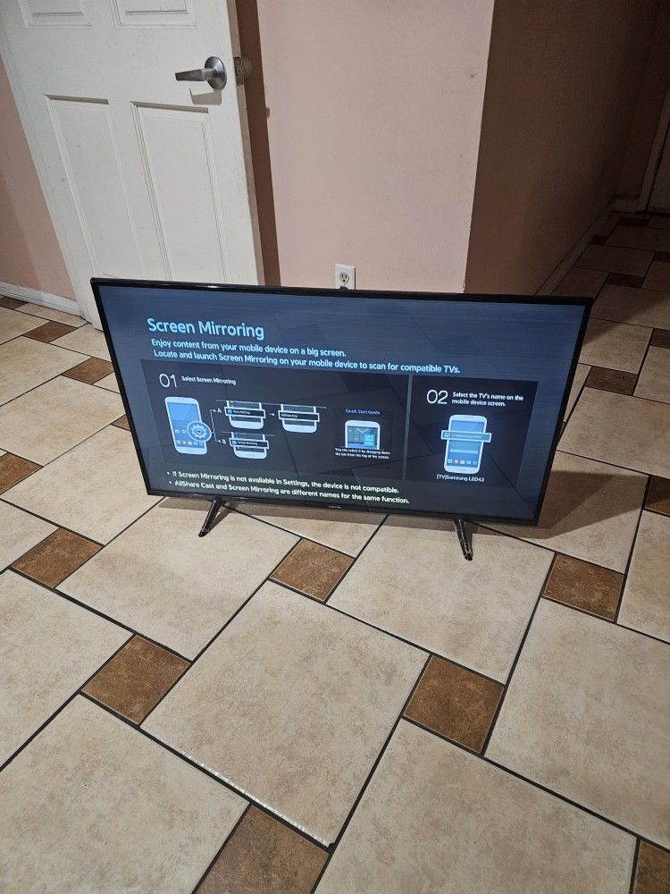 TV SAMSUNG 42" SMART COMES WITH REMOTE CONTROL CLEAN,WORKS GREAT YOU CAN TEST IT BEFORE PURCHASE FOR ANY QUESTION TEXT ME PLEASE HABLO ESPAÑOL