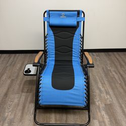 Zero Gravity Lounge Chair w/ Cup Holder – Excellent Condition