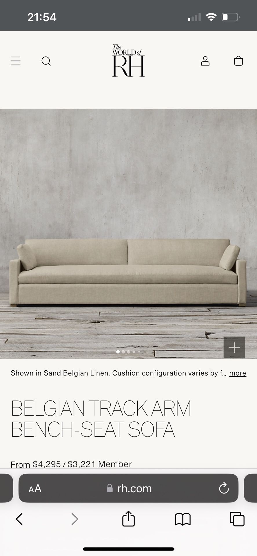 Restoration Hardware Sofa for Sale in Austin, TX OfferUp
