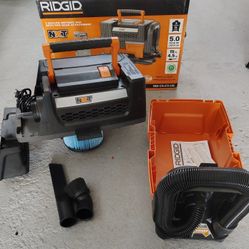 RIDGID 3 Gallon Portable Shop Wet Dry Vac with Filter + Accessories 5 HP Vacuum 