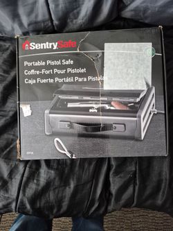 !! NEW SENTRY SAFE PORTABLE PISTOL SAFE !!