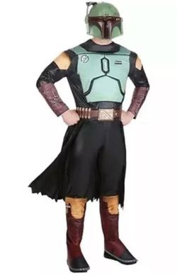 Star Wars Boba Fett Mens Halloween Costume XL 36-38 NWT