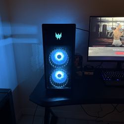 high end gaming pc with keyboard and mouse 
