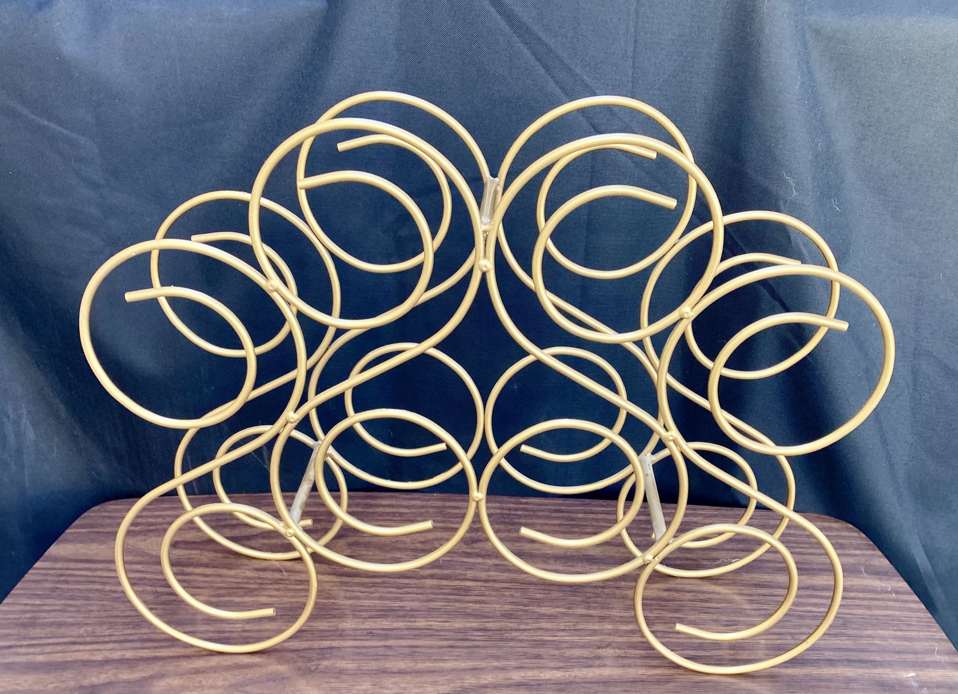 Gold Metal Wine Rack