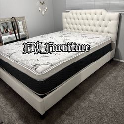 New Queen Bed Frame With Mattress 