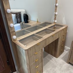 Light Wooded Vanity
