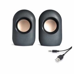 onn. Stereo Speaker with Volume Controls, 3.6 ft 3.5mm Aux with USB Power Cable
$6.99