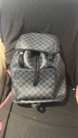 Louis Vuitton Zack Backpack Graphite Damier Macassar Checkered Canvas