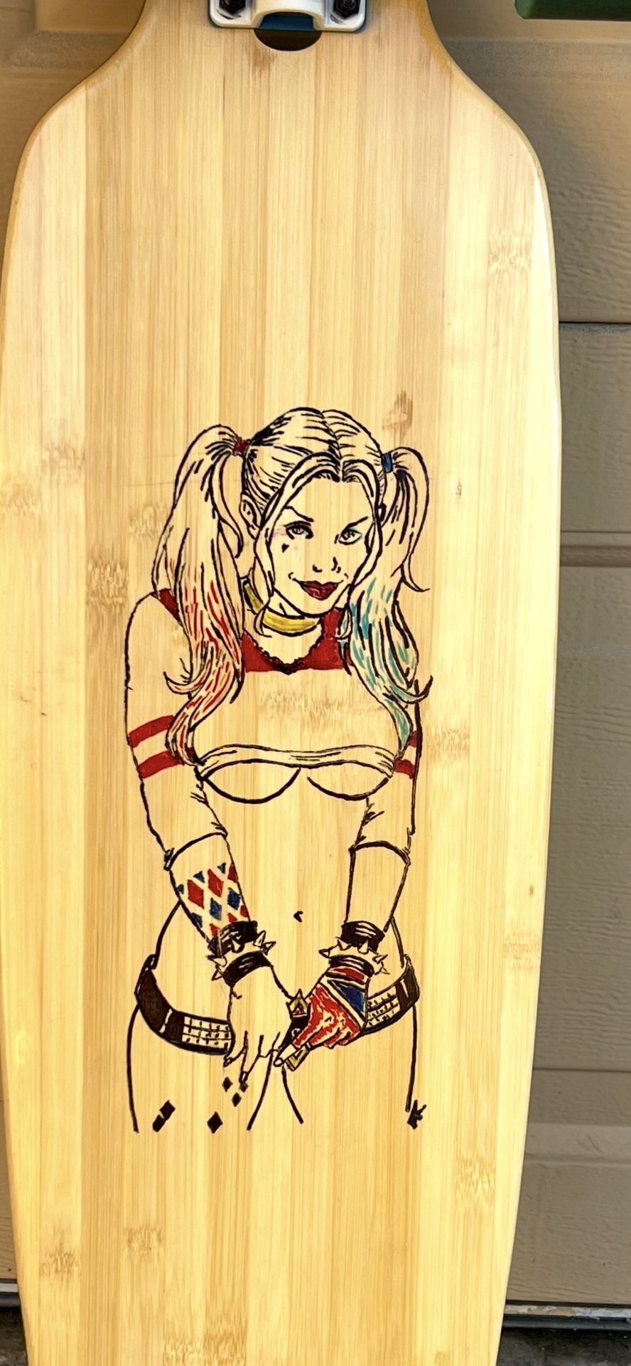 Harley Quinn Suicide Girls Longboard Skateboard 