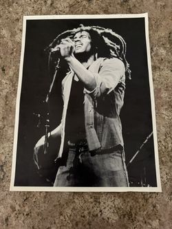 Vintage Bob Marley Print For 80s
