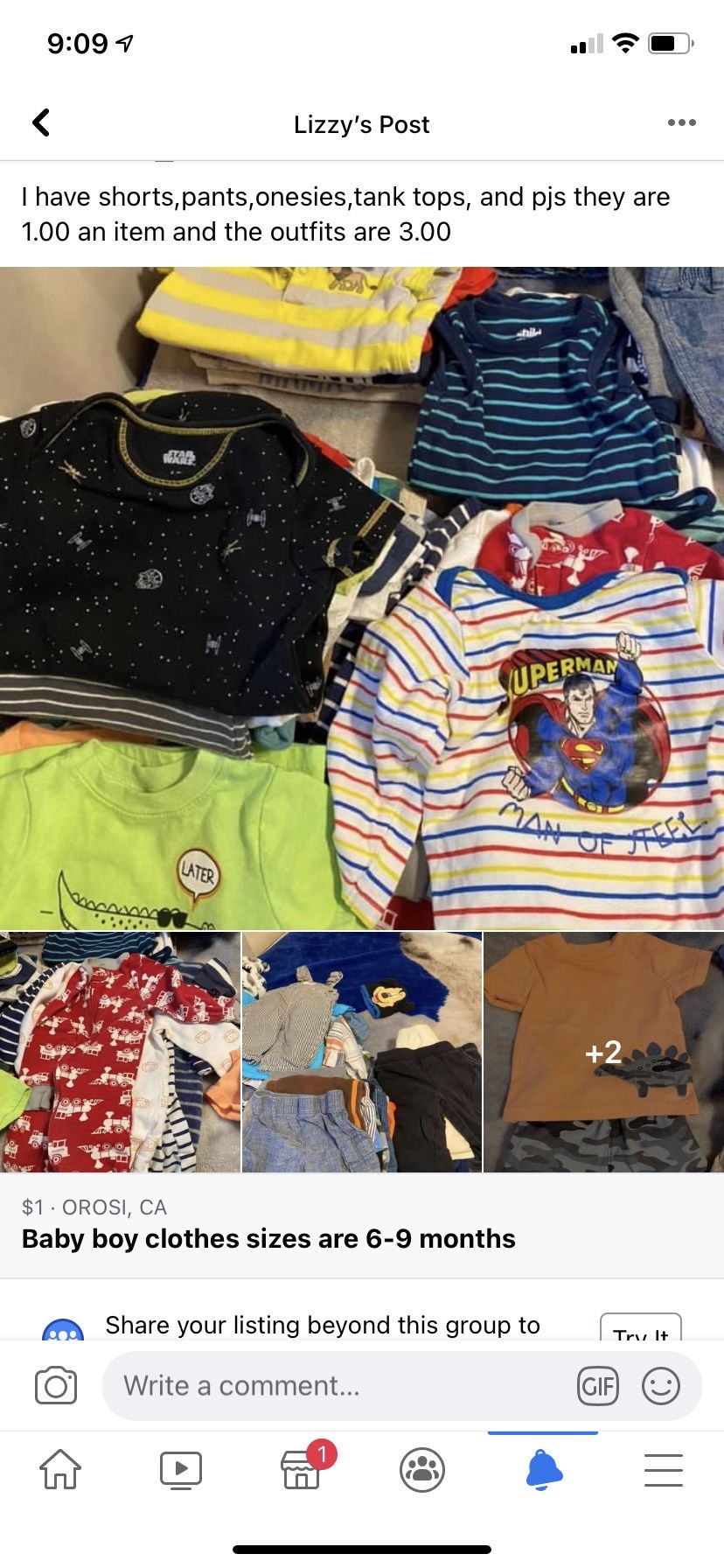 Sizes are 6-9 months baby boy clothes