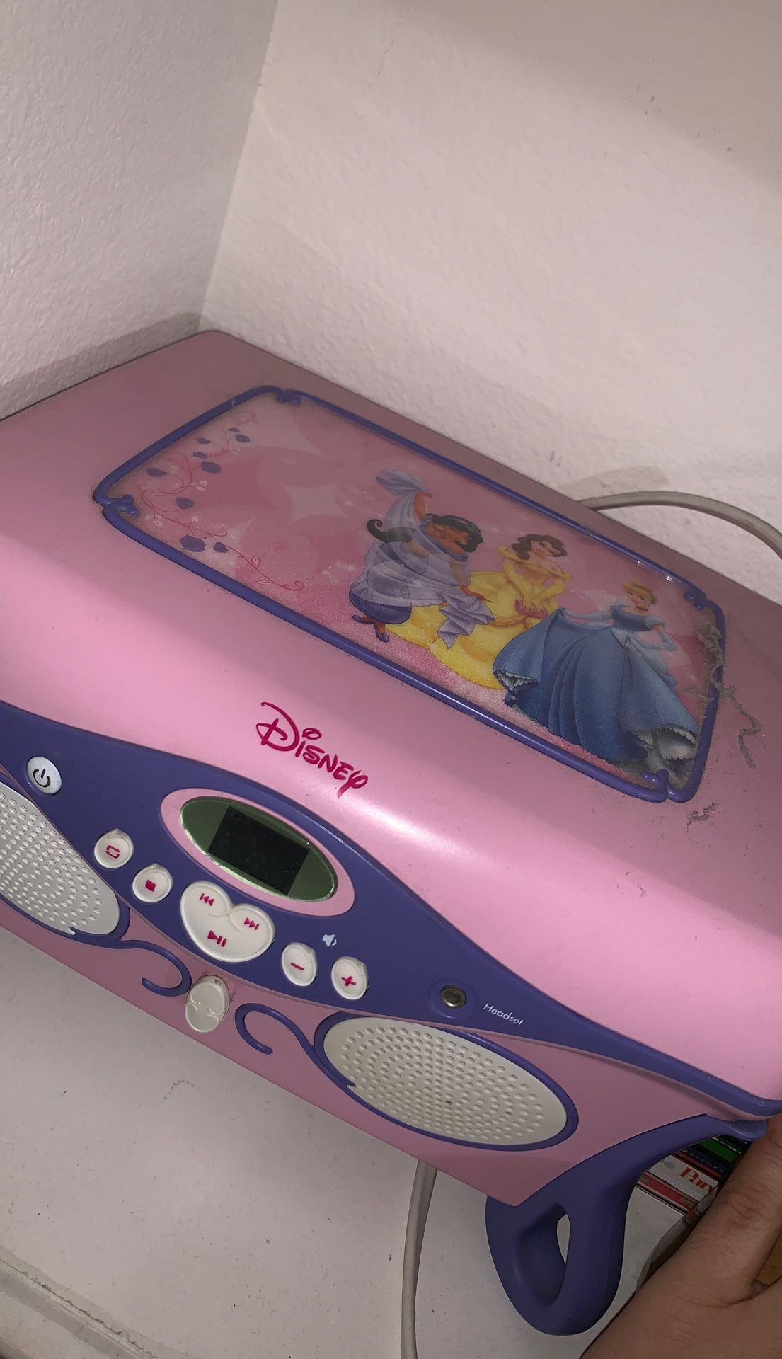 Disney princess CD player and jewelry box