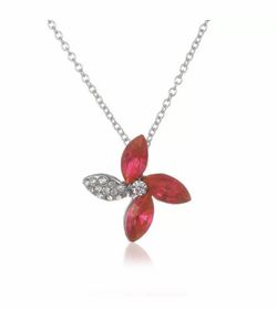 Red Flower Necklace