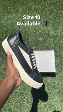 Rick Owens Leather Black Rick Vans